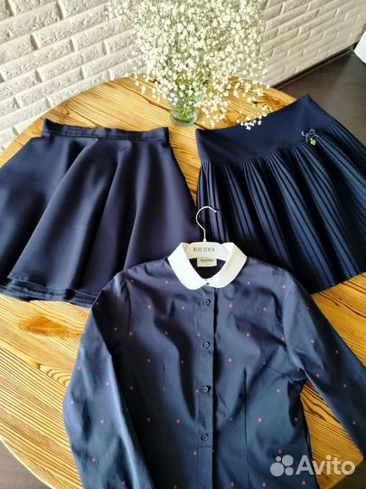 Школьные вещи 146-152 (юбки, комбез и др