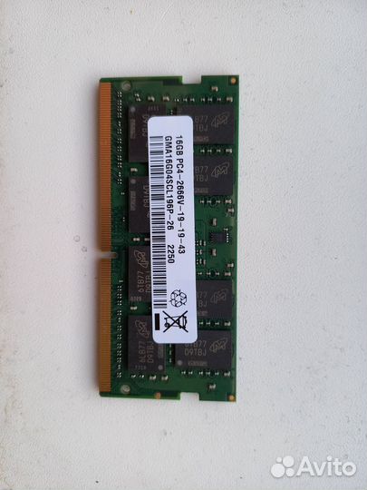 16gb оперативная память для ноутбука ddr4