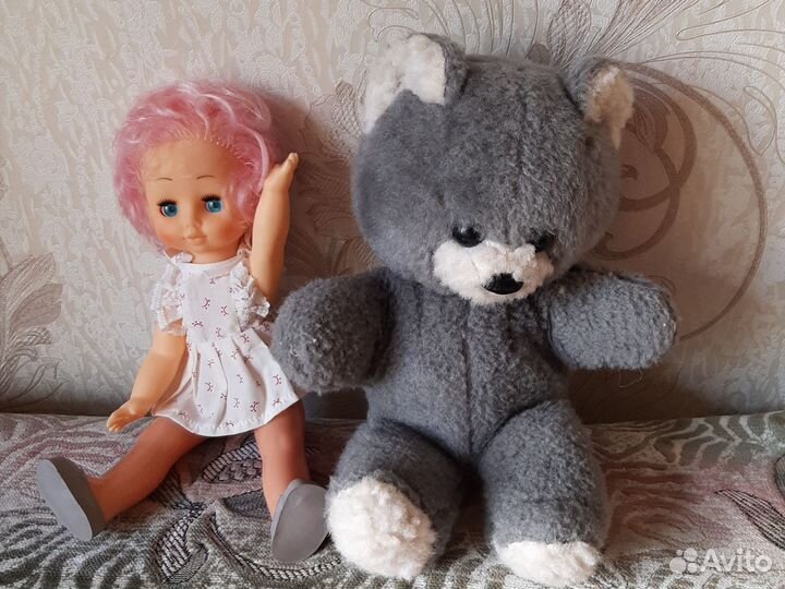 Мягкие игрушки и кукла из СССР