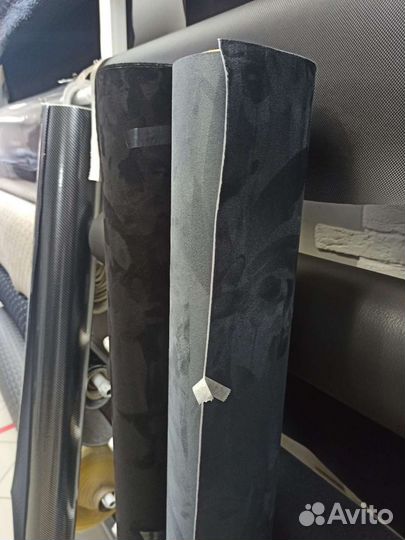 Алькантара на Клею Графит -серая