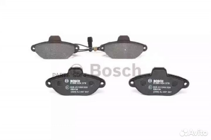 Bosch 0986424379 0 986 424 379 колодки дисковые пе