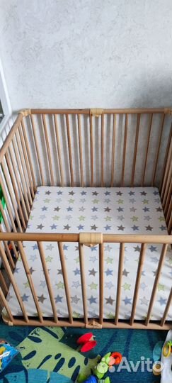 Манеж Geuther Lucilee новый деревянный