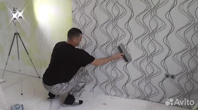 Поклейка обоев в Москве | Услуги | Авито