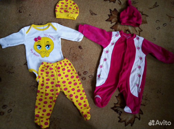 Одежда для девочки от 0 до 6 мес