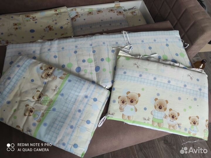 Бортики в детскую кроватку бу