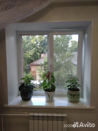 Откосы на окна, установка подоконников