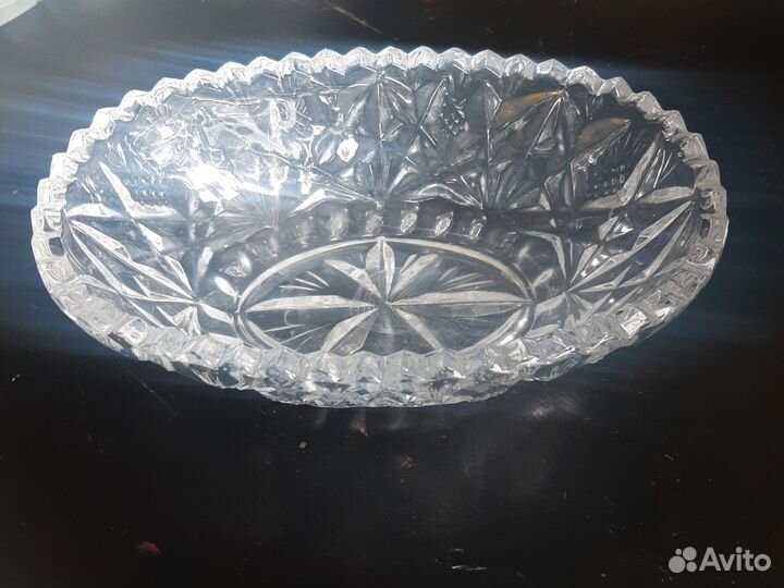 Ваза для фруктов хрусталь СССР