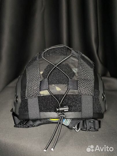 Баллистический шлем OPS core. Безухий. Черный