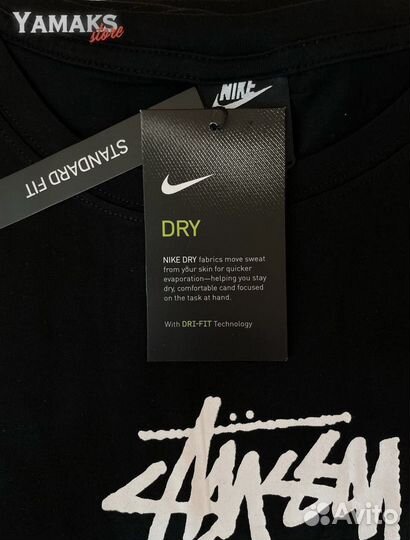 Футболка Nike x Stussy черная (XL)