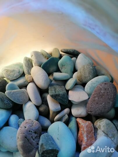 Грунт для аквариума, галька морская