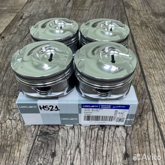 Комплект поршней (4 шт) в сборе Опель 2,0 NHT,NFT