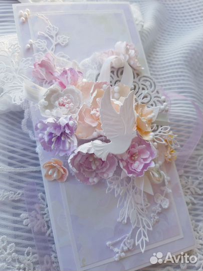 Свадебная открытка (денежный конверт)