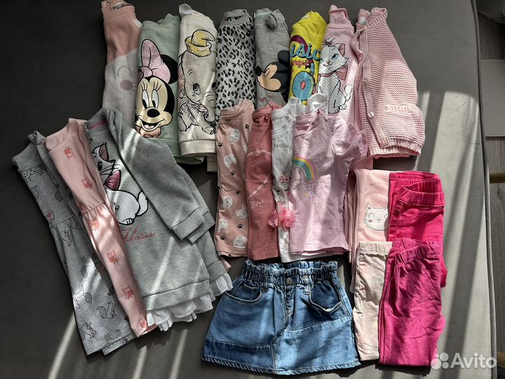 Пакет фирменных вещей для девочки 92-98