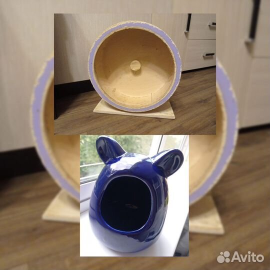 Купалка для шиншилл и Колесо 30 см