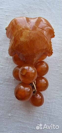 Броши янтарь винтаж