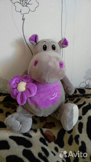 Мягкая игрушка бегемот