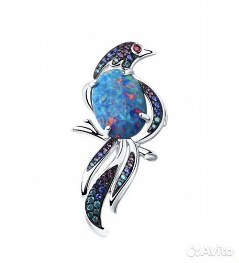 Брошь серебро