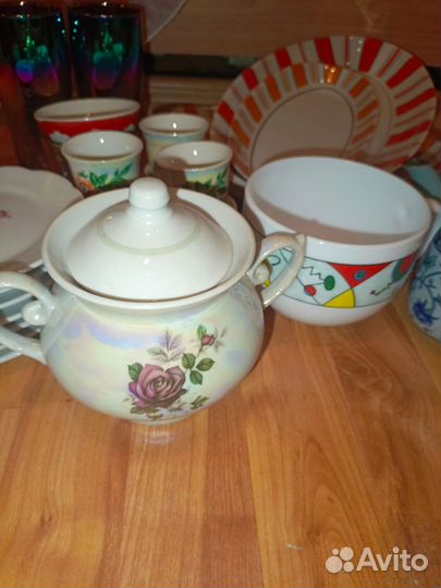 Посуда для сада коробкой Хрусталь СССР