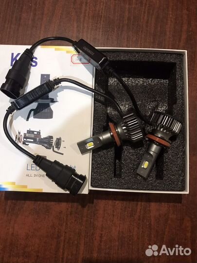 Led лампы Н11 ближнего света, трехцветные