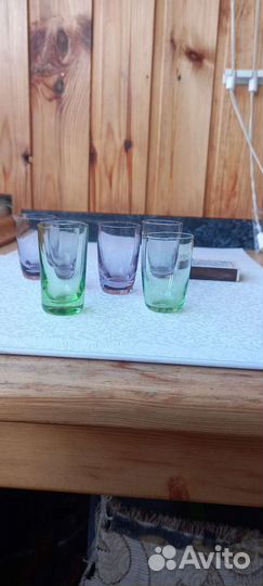 Стопки цветное стекло