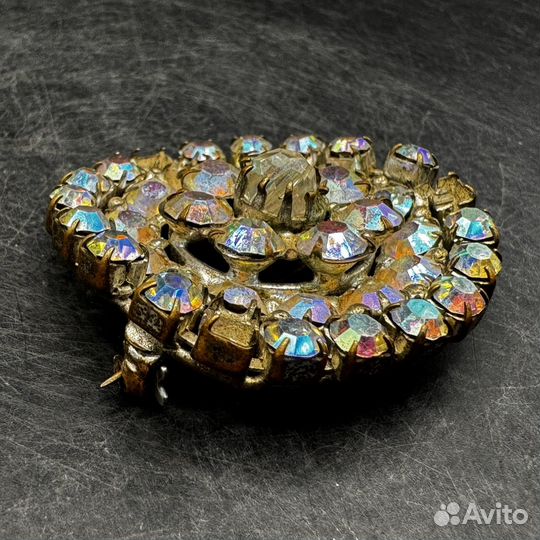 Брошь аврора бореалис шикарная чешская (сзр)