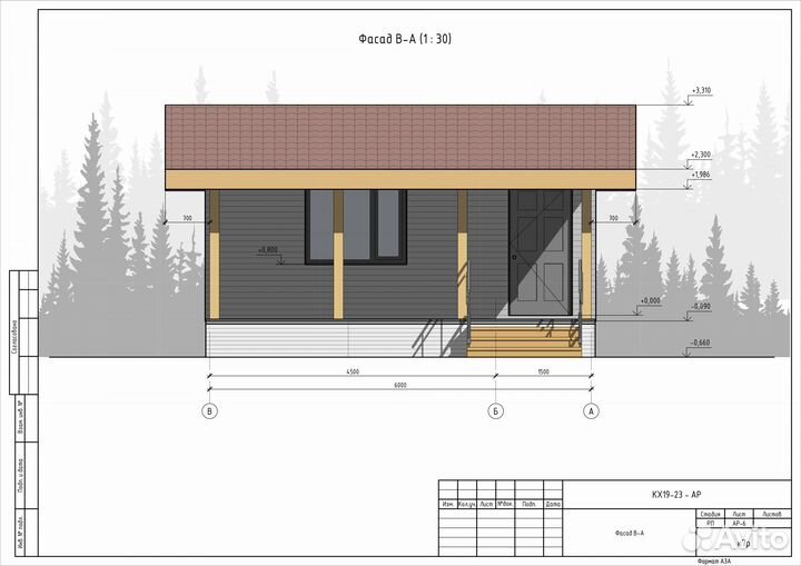 Готовый проект садового домика