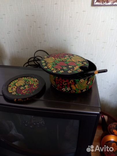 Набор посуды хохлома