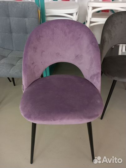 Стул Меган велюр сиреневый