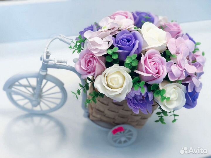 Букет из мыльных цветов