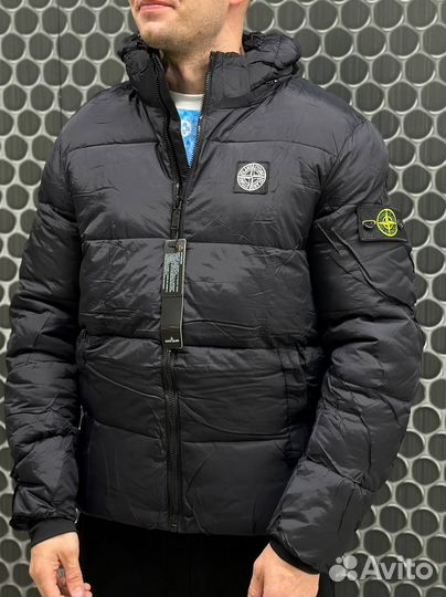 Куртка Stone Island черная пуховик