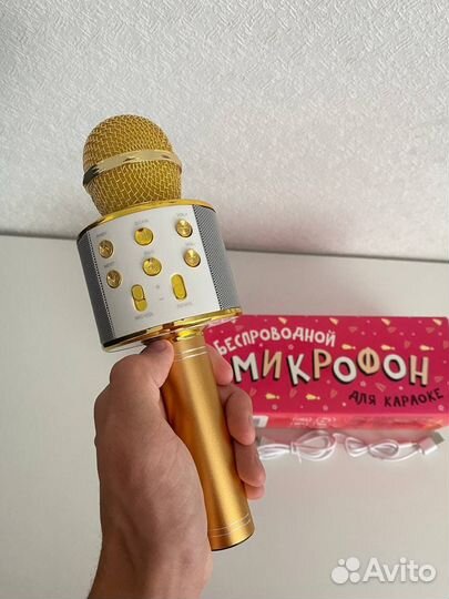 Микрофон для караоке + колонка