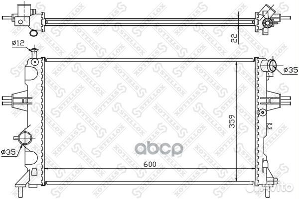 10-25266-SX радиатор системы охлаждения Opel A