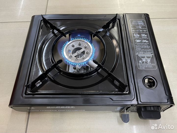 Газовая плита в кейсе с переходником туристическая