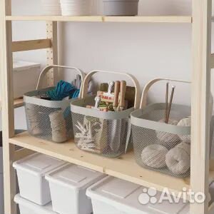 Risatorp рисаторп Корзина, серо-бежевый, 25x26x18