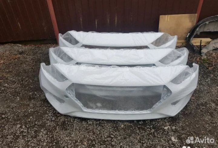 Бампер передний Солярис 2 2017-2020 цвет белый PGU