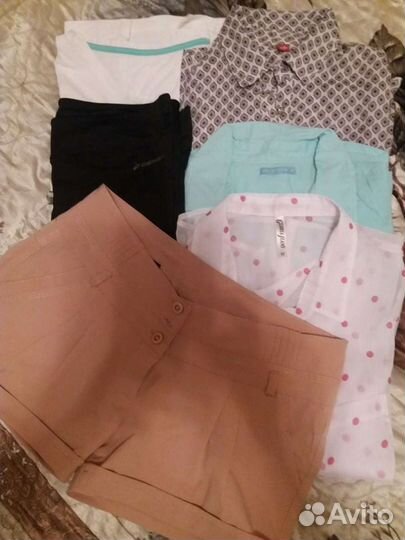 Платья-туники, рубашки, блузки р. 44/46 (пакетами)