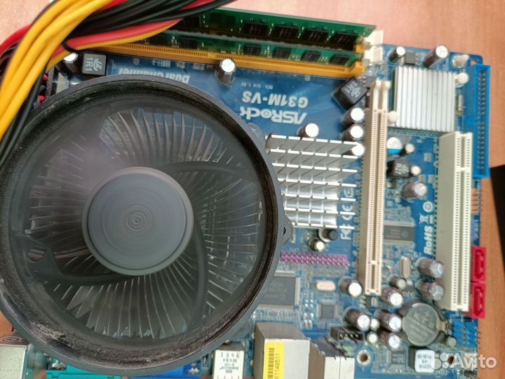 Материнка 775 + процессор core 2 duo e4600/3 ddr2