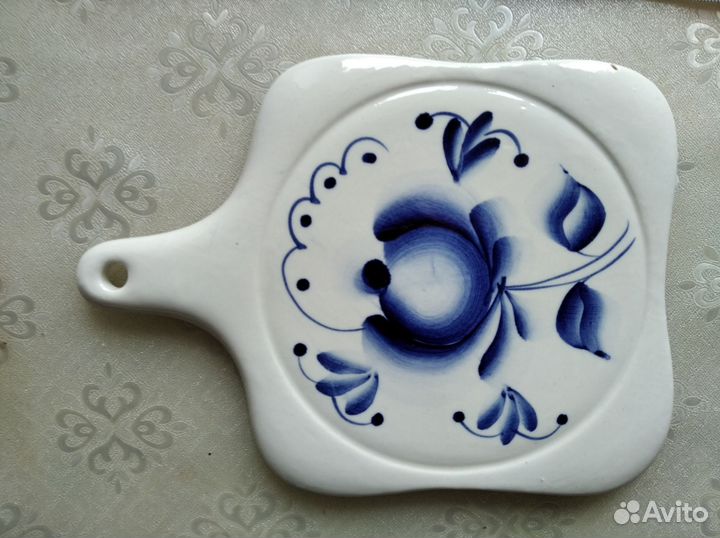 Фарфоровые разделочные доски Гжель