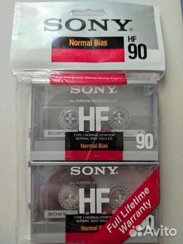 Аудиокассеты новые sony HF 90