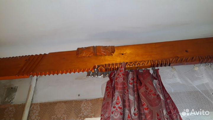 Карниз для комнаты натуральное дерево резной