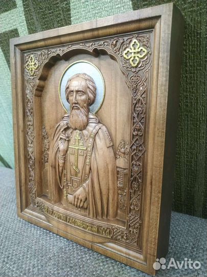 Икона резная 