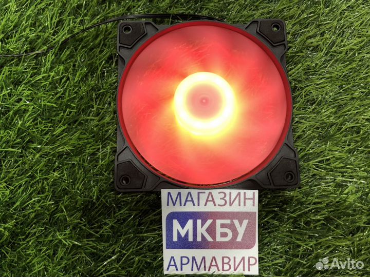 Вентилятор 120мм для корпуса LED черный от центра