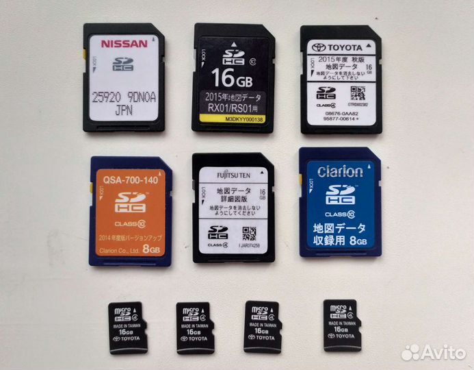 Загрузочная SD-карта для автомагнитол Японии