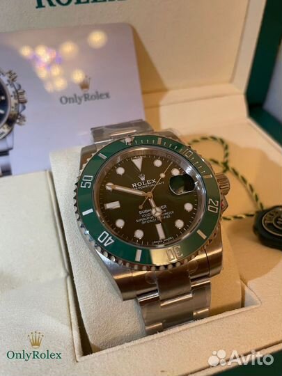 Часы rolex submariner hulk ориг noon vs