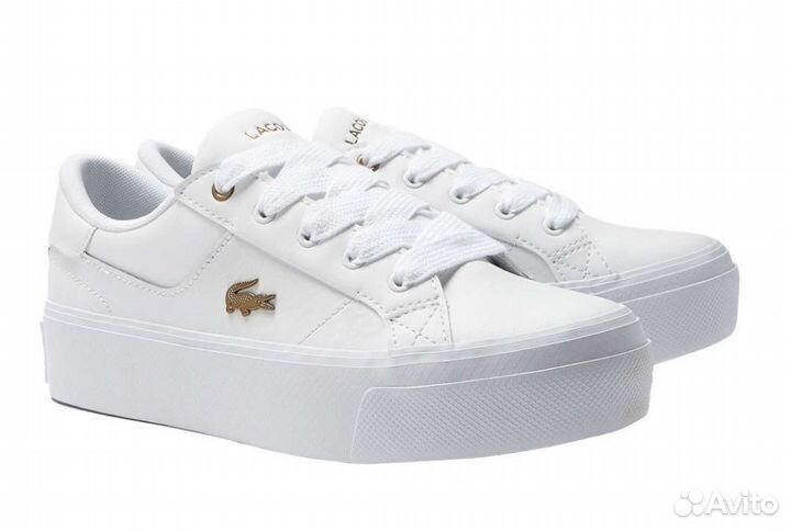 Кеды Lacoste Ziane Platform белые женские новые