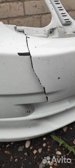 Бампер передний LADA granta белый