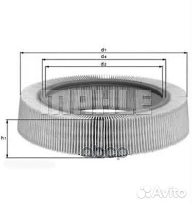 Воздушный фильтр LX114 Mahle/Knecht