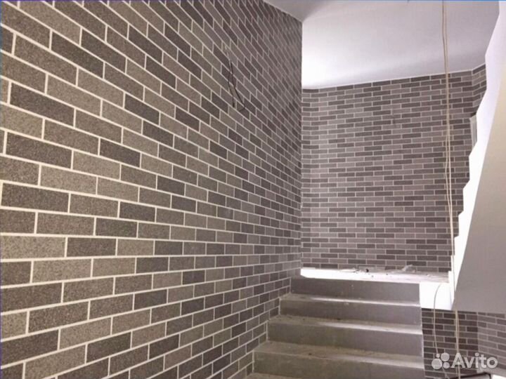 Гибкий кирпич на сетке для отделки