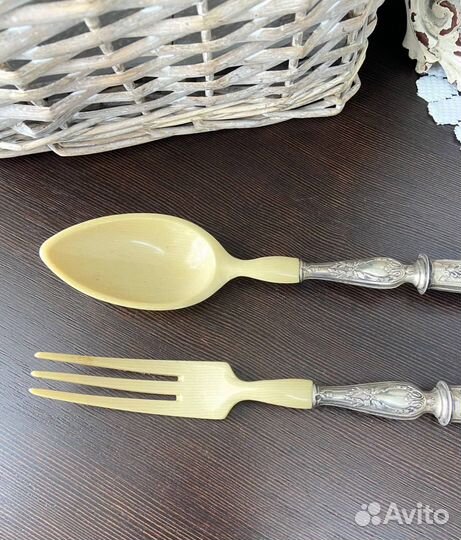 Редкие антикварные столовые приборы. Франция