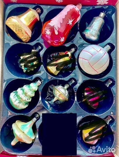 Ёлочные игрушки стеклянные СССР